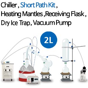 2L 숏패스 분별,증류장치(Short Path Kit Package With Dry Ice Trap)