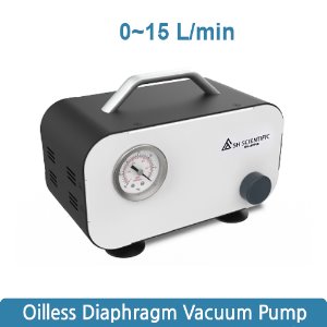 유량조절 가능, 오일 프리 다이어프램 진공 펌프 0~15L/min, Adjustable Speed Oil-free Diaphragm Vacuum Pump